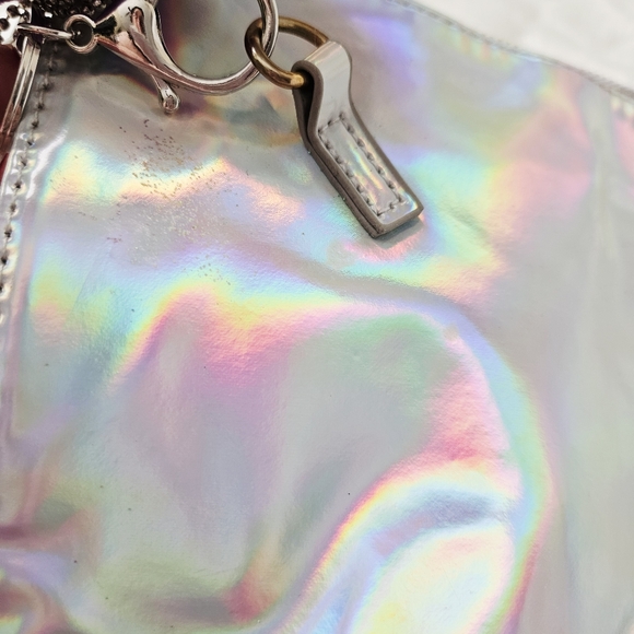 Iridescent Hologram Bag with Unicorn Charms - Picture 8 of 11